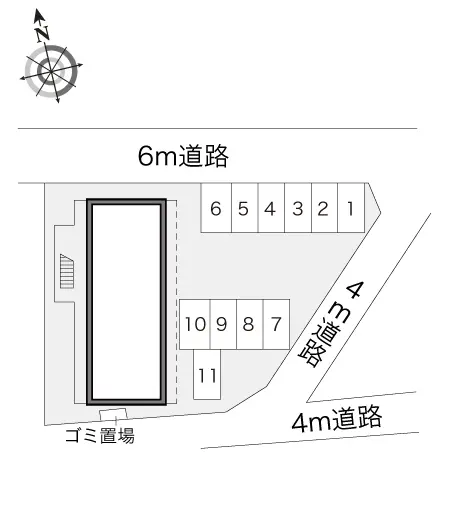 ★手数料０円★木更津市大和２丁目　月極駐車場（LP）